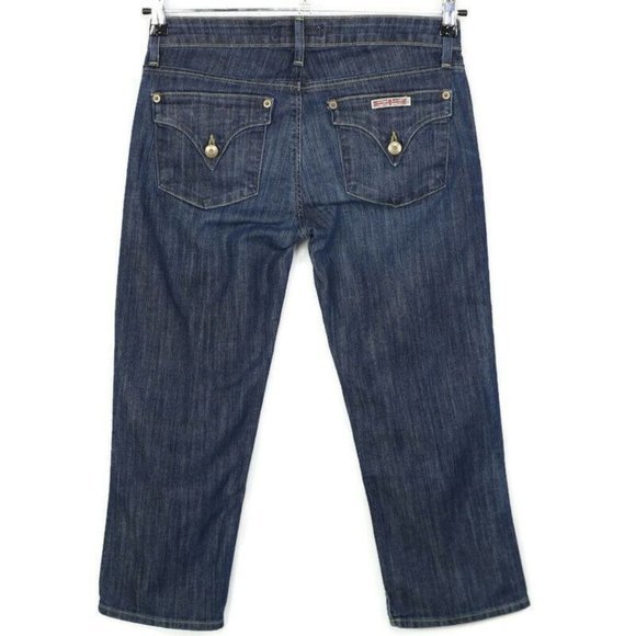 Hudson Capri Cropped Jeans Stretch‎ Button Flap Pockets 27 - Picture 1 of 11